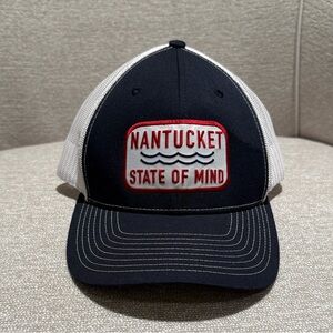 Nantucket "State of Mind" Navy & White Trucker Hat